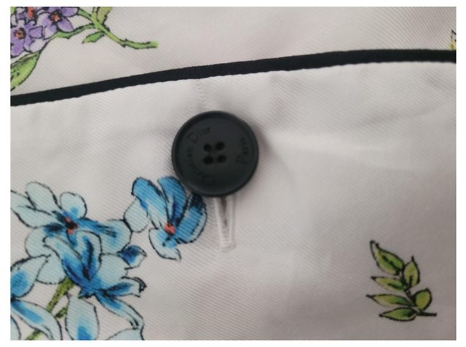 Pijama de seda Christian Dior blanco - vista 6