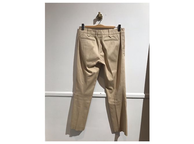 Pantalones GUCCI T.IT 44 Algodón Beige - vista 3