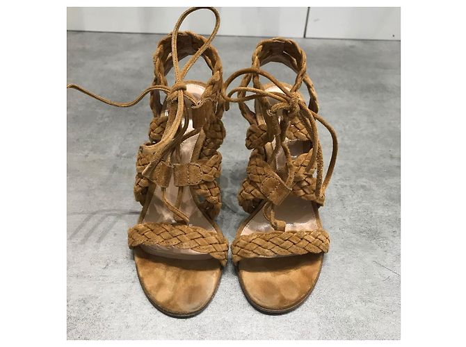 GIANVITO ROSSI Sandali T.EU 36 Camoscio Cammello - vista 2