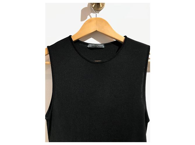 ALEXANDER MCQUEEN Vestidos T.Internacional S Viscosa Negro - vista 3