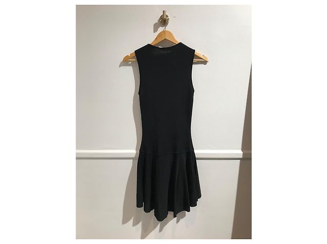 ALEXANDER MCQUEEN Vestidos T.Internacional S Viscosa Negro - vista 4