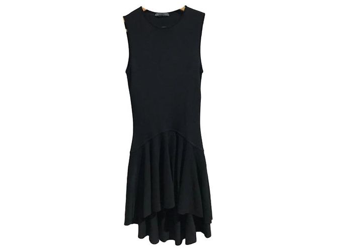 ALEXANDER MCQUEEN Vestidos T.Internacional S Viscosa Negro - vista 6