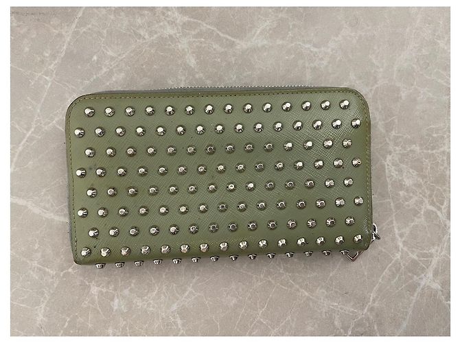 PRADA Wallets T.  Leather Green - view 3