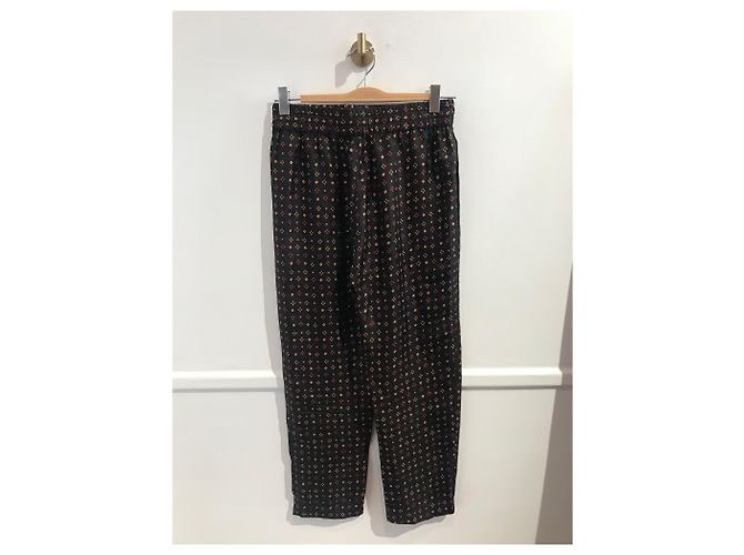 ISABEL MARANT Pantalons T.FR 36 Soie Noir - vue 3