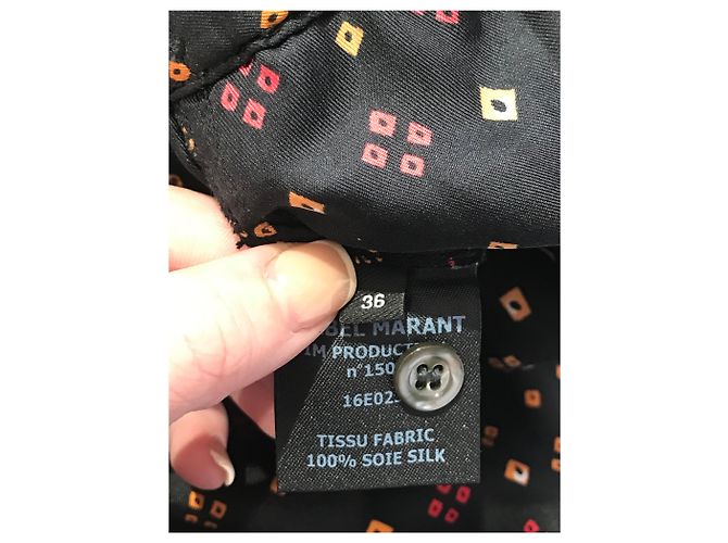 ISABEL MARANT Pantalons T.FR 36 Soie Noir - vue 5