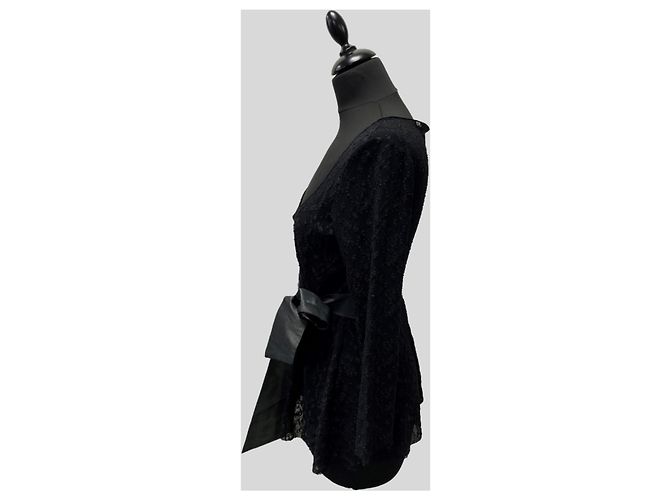 Autre Marque Camisa Negra de Manga Larga Negro - vista 2