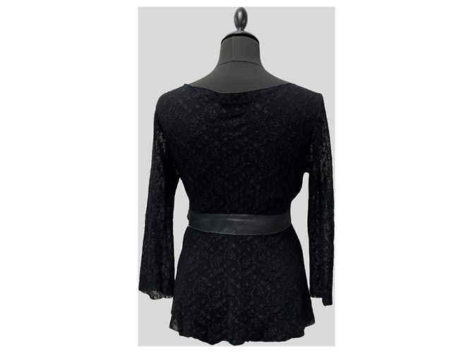 Autre Marque Camisa Negra de Manga Larga Negro - vista 4