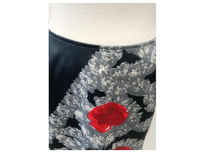 Autre Marque Falda con Flecos Grises Negro - vista 7