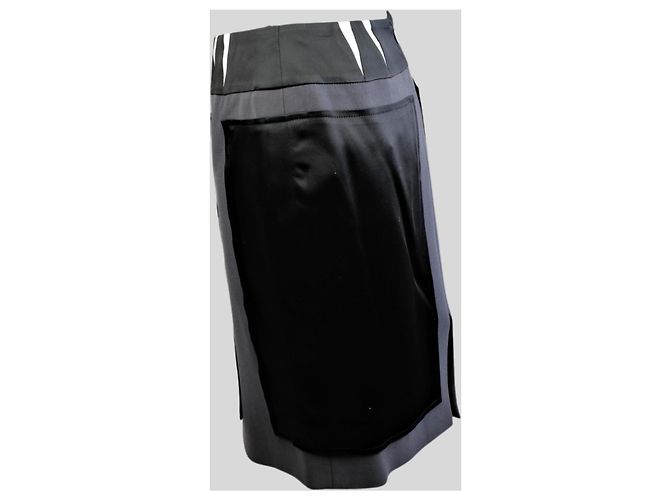 Gonna Balenciaga Nera Grigia e Bianca Nero - vista 3