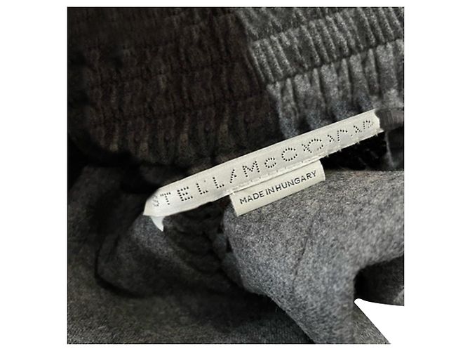Stella Mc Cartney Pantalones rectos de lana gris de Stella McCartney - vista 3