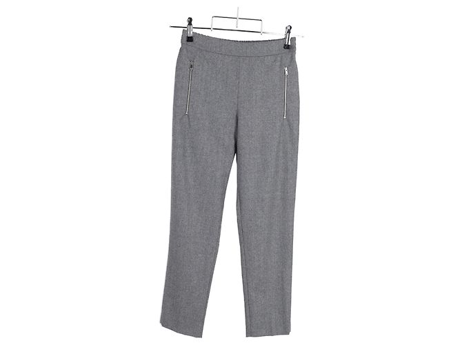 Stella Mc Cartney Pantalones rectos de lana gris de Stella McCartney - vista 4