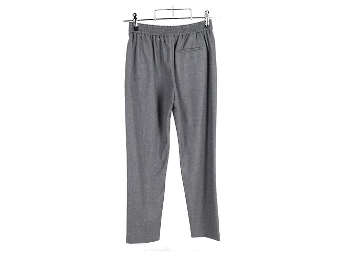 Stella Mc Cartney Pantalones rectos de lana gris de Stella McCartney - vista 5