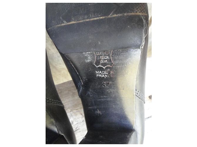 Botines Isabel Marant de cuero gris oscuro Gris antracita - vista 6