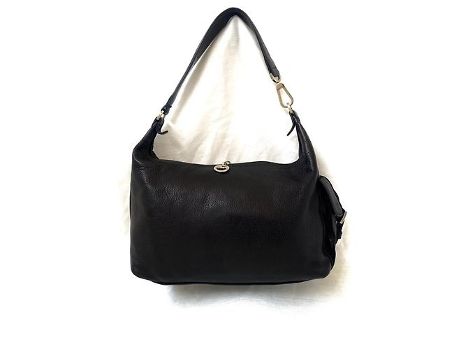 Borsa Longchamp in pelle nera Nero - vista 2