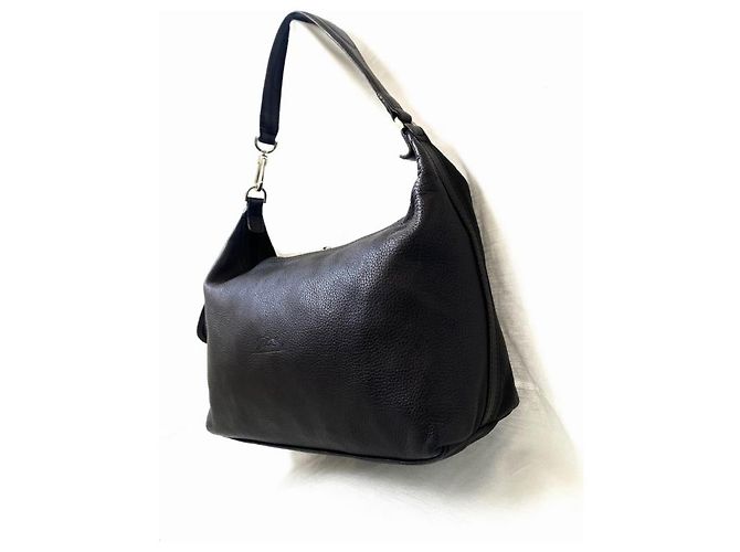 Borsa Longchamp in pelle nera Nero - vista 7