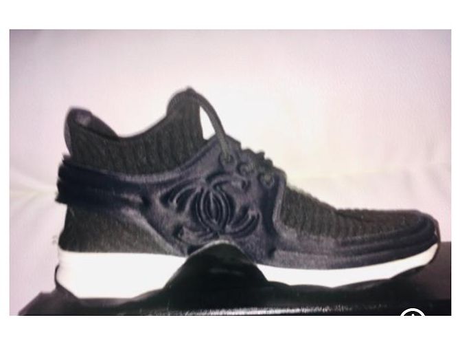 Chanel Sneaker schwarz Stoff Größe 39 - Ansicht 4
