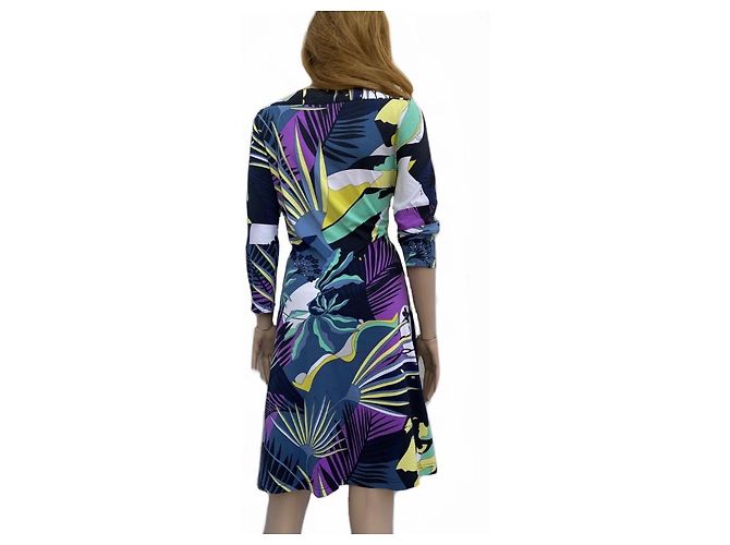 MITTELLANGES SEIDENKLEID von Emilio Pucci Mehrfarben - Ansicht 5
