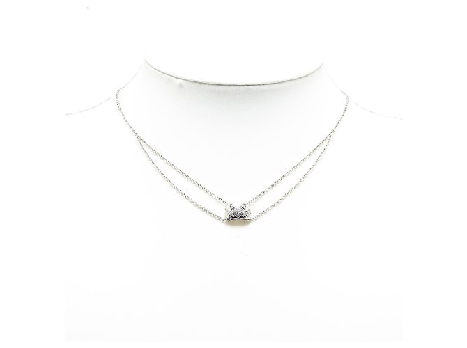 Chanel Silver 18Collana K Coco Crush in oro bianco e diamanti Argento - vista 4