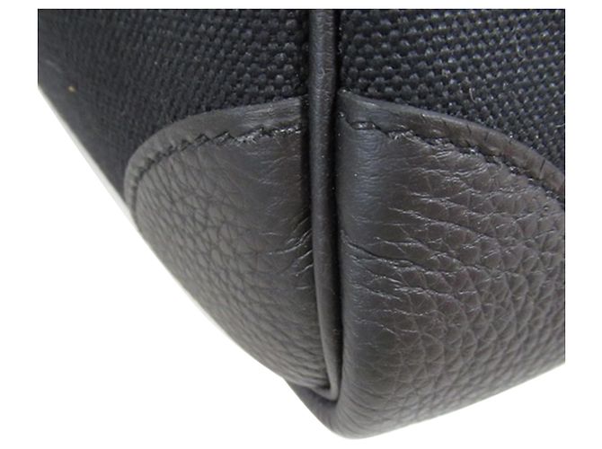 Hermès Pelle Togo Nera e Toile H Haut à Courroies 40 Nero - vista 10