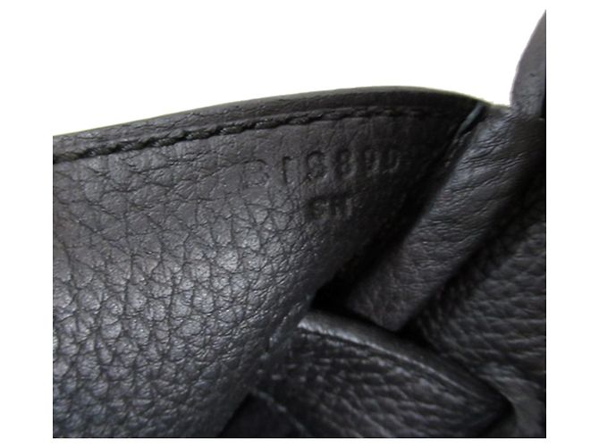 Hermès Pelle Togo Nera e Toile H Haut à Courroies 40 Nero - vista 8
