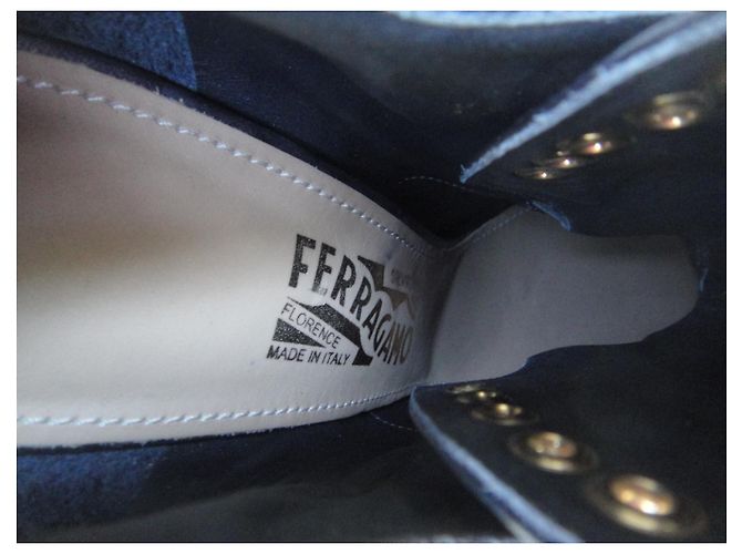 Stivaletti Salvatore Ferragamo Gancini in pelle nera Nero - vista 6