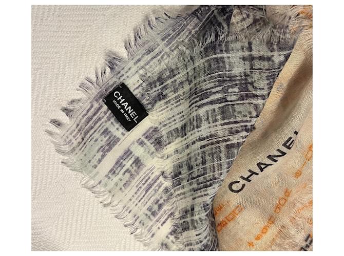 Chanel Kaschmirschal Mehrfarben - Ansicht 9