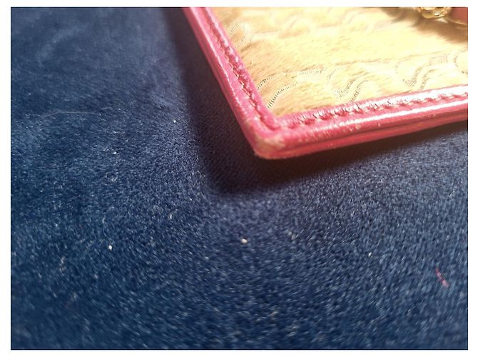 Pochette Chanel Beige in pelle d'agnello e pelo di pony - vista 9