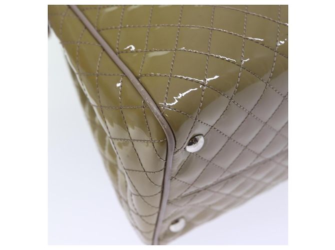 Salvatore Ferragamo Borsa A Mano Smalto Beige Auth cl837 - vista 14