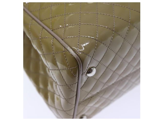 Salvatore Ferragamo Borsa A Mano Smalto Beige Auth cl837 - vista 16