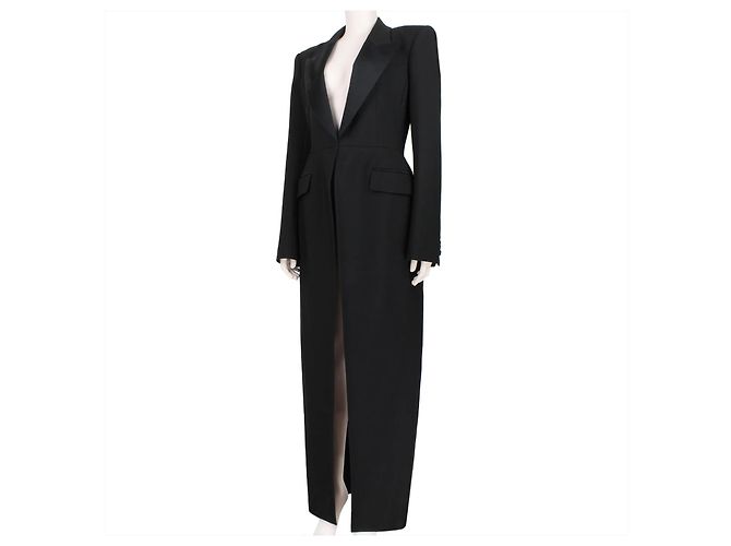 Alexander McQueen Satin Lapel Tailcoat - view 2