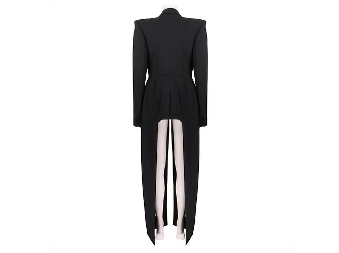 Alexander McQueen Satin Lapel Tailcoat - view 5