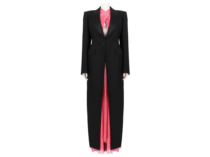 Alexander McQueen Satin Lapel Tailcoat - view 6
