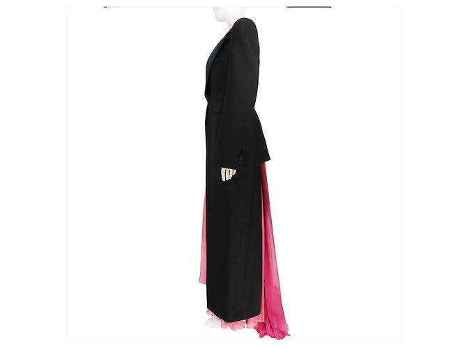 Alexander McQueen Satin Lapel Tailcoat - view 7