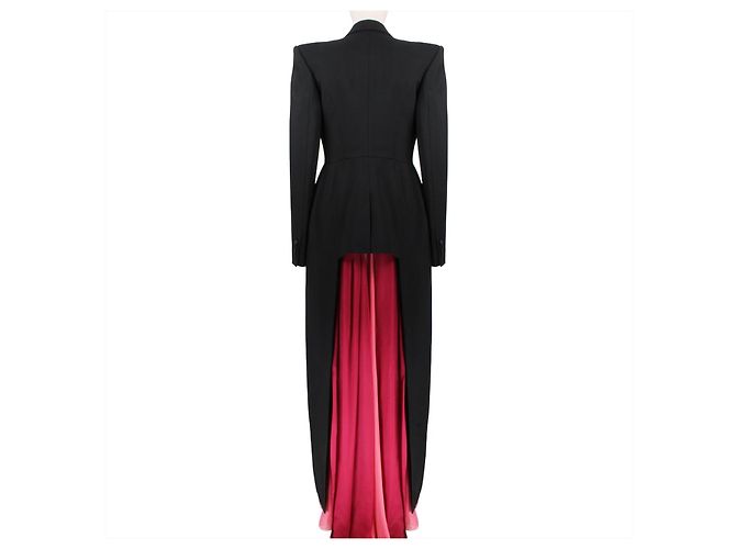 Alexander McQueen Satin Lapel Tailcoat - view 8