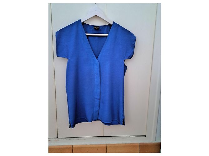 Top Jean Paul Gaultier Azul de Viscosa - vista 4