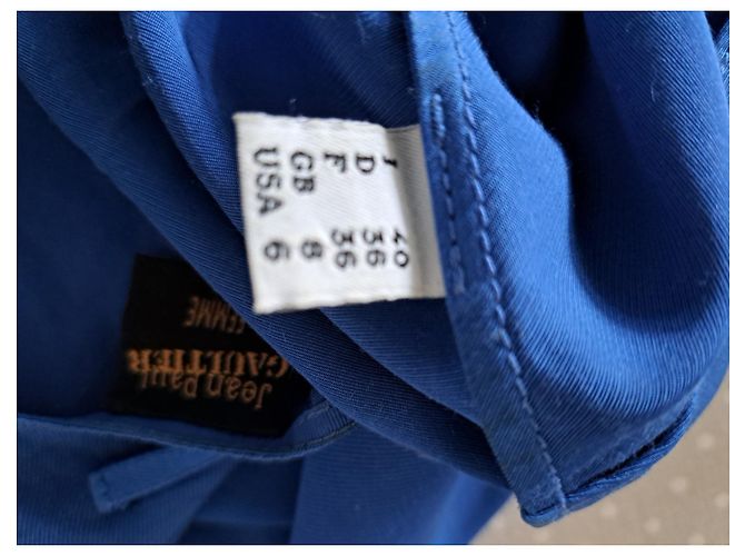 Top Jean Paul Gaultier Azul de Viscosa - vista 5