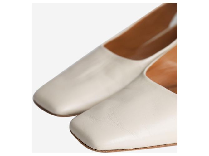 By Far Décolleté slingback in pelle neutra - taglia EU 40 - vista 3