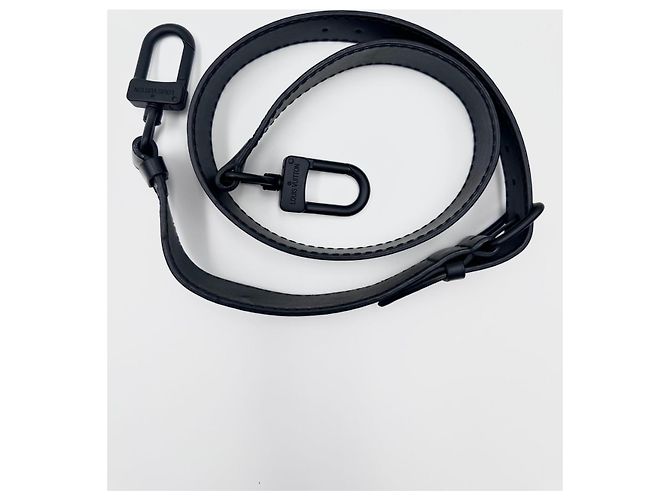 Maxi tracolla larga amovibile regolabile Louis Vuitton per borse viaggio messenger Nero - vista 2