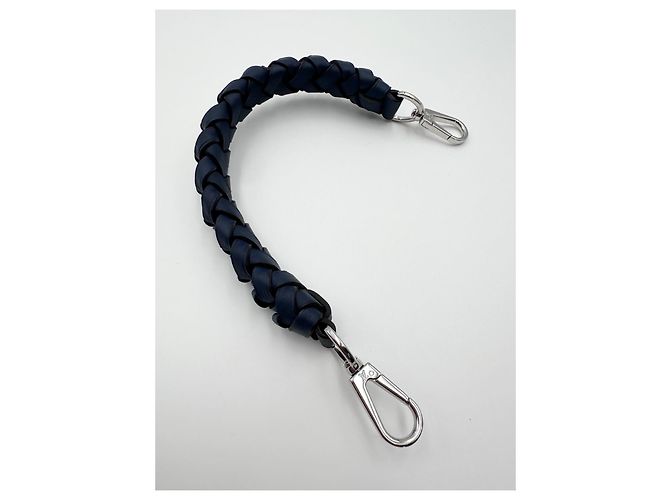 Manico Louis Vuitton pelle blu - vista 10