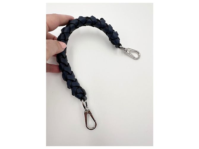 Manico Louis Vuitton pelle blu - vista 5