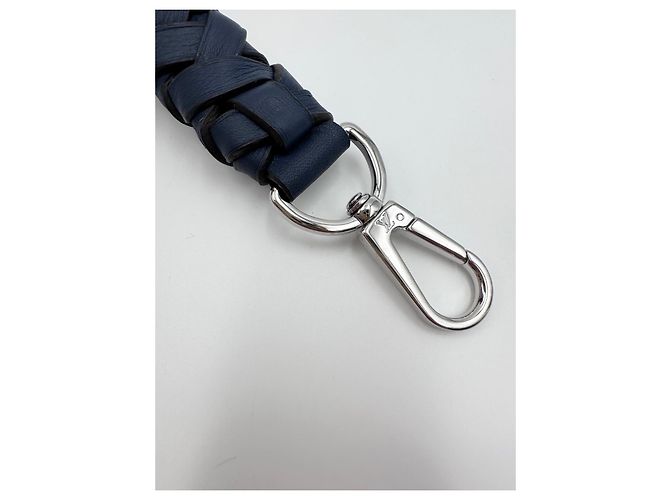 Manico Louis Vuitton pelle blu - vista 7