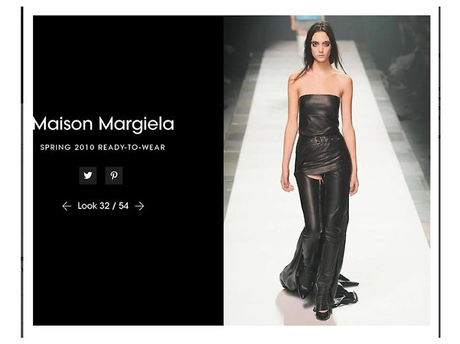 Maison Martin Margiela Primavera 2010 Negro - vista 9