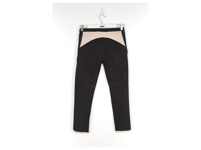 Isabel Marant Slim Lederhose Schwarz - Ansicht 3