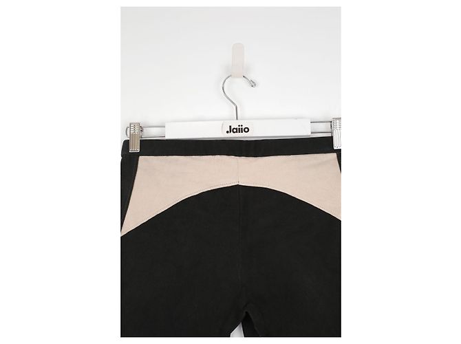 Isabel Marant Slim Lederhose Schwarz - Ansicht 4