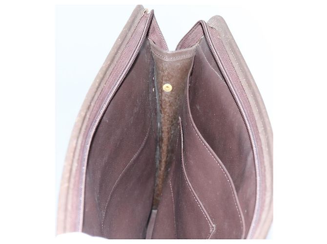 Autre Marque Burberrys Nova Check Pochette Tela Marrone Auth bs13823 - vista 12