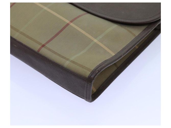 Autre Marque Burberrys Nova Check Pochette Tela Marrone Auth bs13823 - vista 7