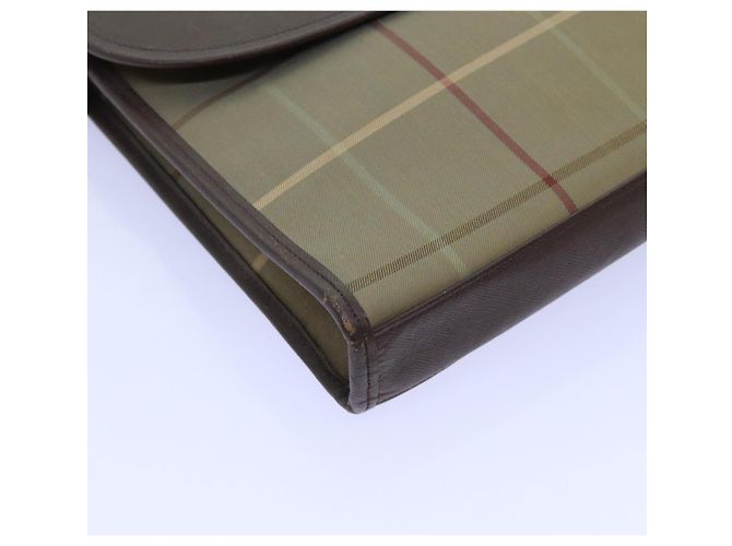 Autre Marque Burberrys Nova Check Pochette Tela Marrone Auth bs13823 - vista 8
