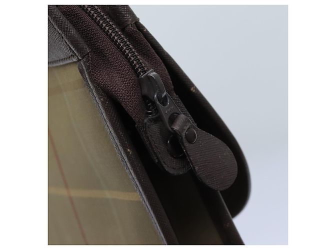 Autre Marque Burberrys Nova Check Pochette Tela Marrone Auth bs13823 - vista 9