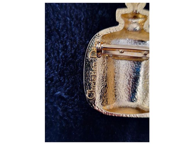 Spilla Christian Dior Dune dorata D'oro - vista 7