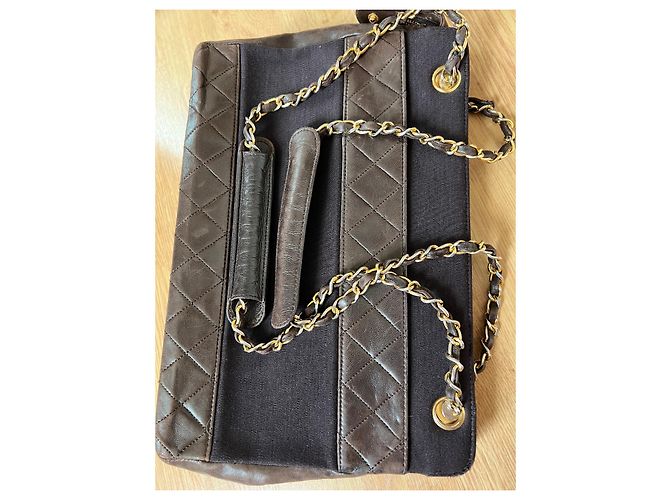 2.55 Bolsa Chanel em couro acolchoado marrom - vista 9